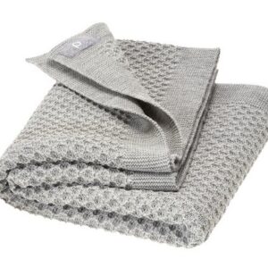 Disana Wollen Honeycomb Deken grijs