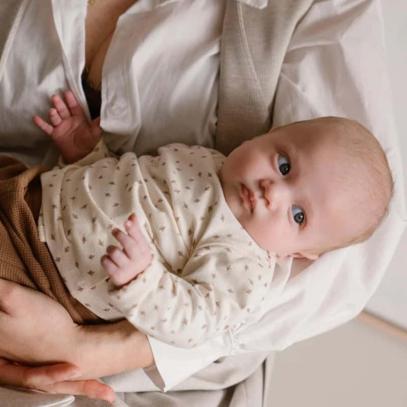 Dirkje baby longsleeve overslag unisex off white Dirkje baby longsleeve overslag unisex off white - Afbeelding 4
