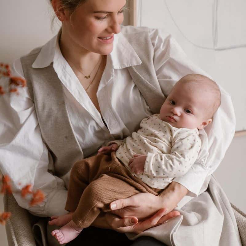 Dirkje baby longsleeve overslag unisex off white Dirkje baby longsleeve overslag unisex off white - Afbeelding 3