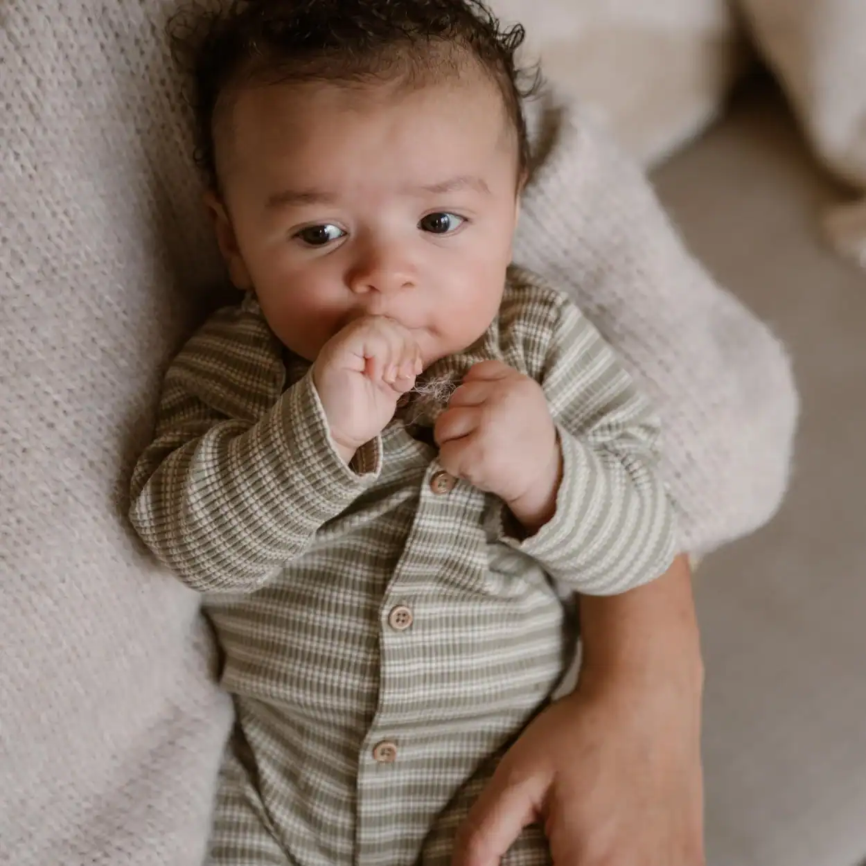 Dirkje jongens bio baby boxpakje zachtgroen gestreept Dirkje jongens bio baby boxpakje zachtgroen gestreept - Afbeelding 3