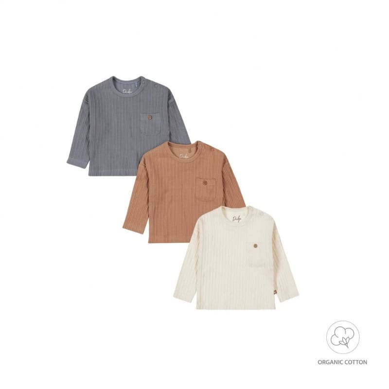 Dirkje jongens bio baby longsleeve set van 3 multi colour Dirkje jongens baby bio longsleeve set van 3 multi colour
