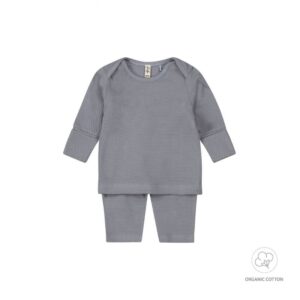 Dirkje jongens bio baby longsleeve broek blauw