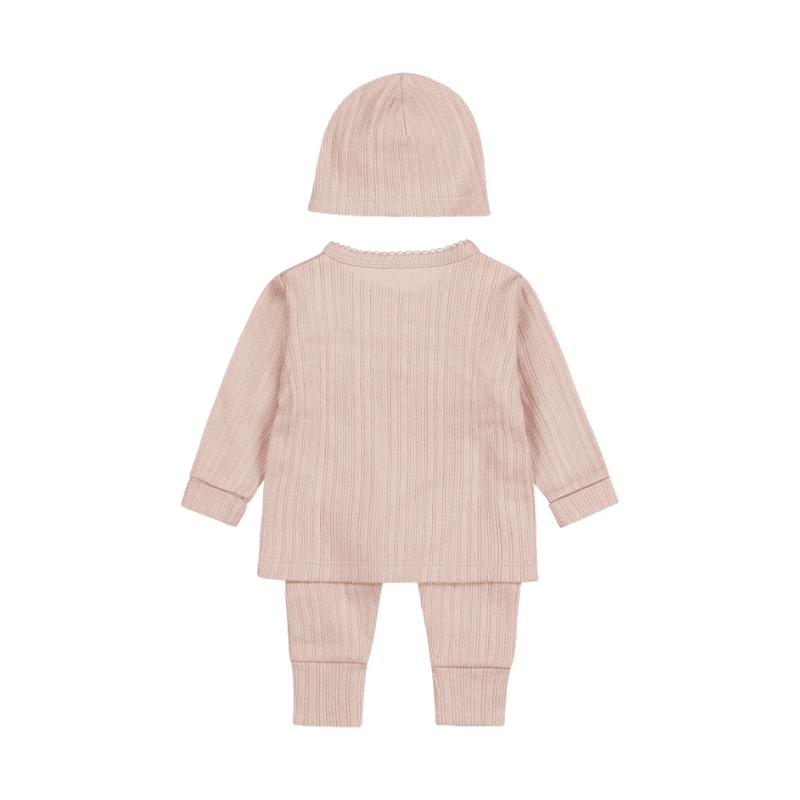 dirkje baby set meisje longsleeve broek mutsje roze dirkje baby set meisje longsleeve broek mutsje roze - Afbeelding 2