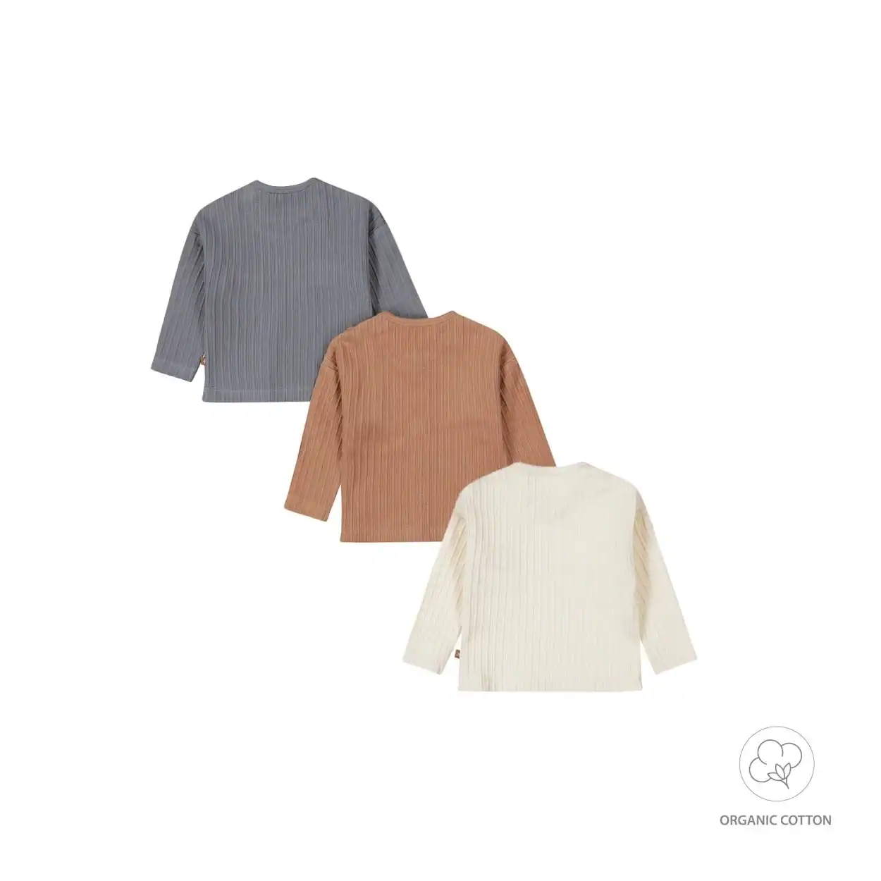 Dirkje jongens bio baby longsleeve set van 3 multi colour Dirkje jongens bio baby longsleeve set van 3 multi colour - Afbeelding 2