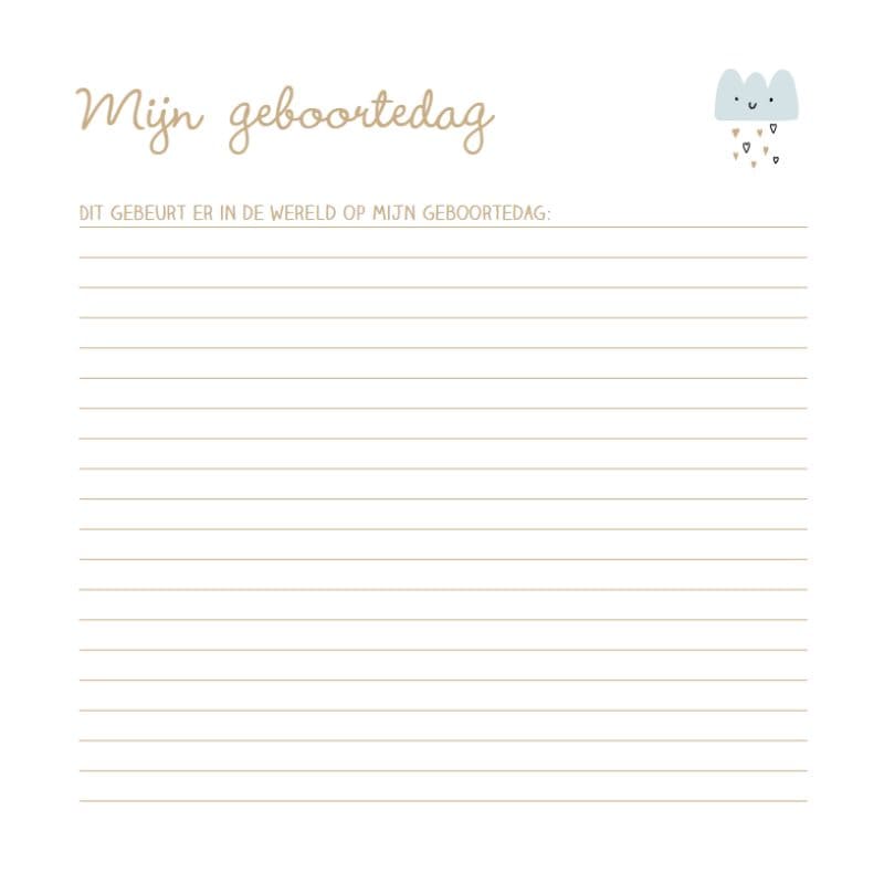 Baby herinneringen boek – eerste jaar invulboek Baby herinneringen boek – eerste jaar invulboek - Afbeelding 2